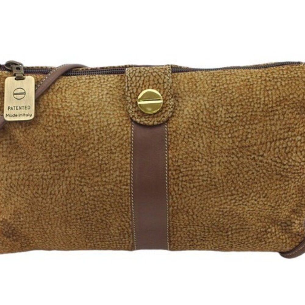 Borbonese Shoulder Bag Quail Pattern Authentic Us… - image 2